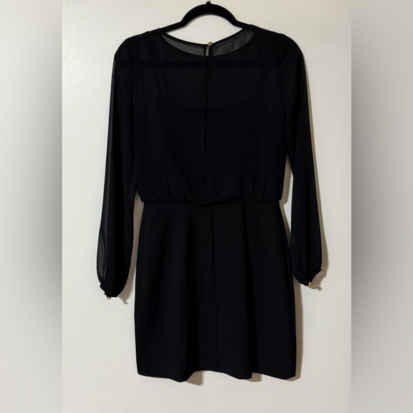 Banana Republic Elegant Black Long Sleeve Dress - Picture 5 of 6
